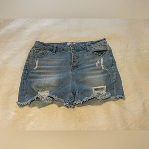 Women's Distressed Denim Shorts